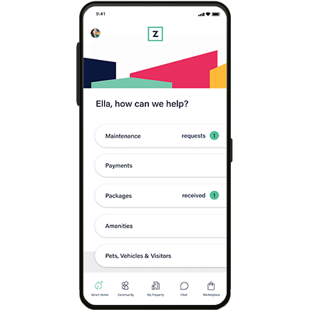 A GIF of Zego, a rent payment app that offers maximum payment flexibility, and whether residents pay online, by check, or with cash, all payments are automatically digitized.