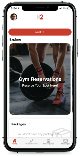 apartment community apps gym reservations
