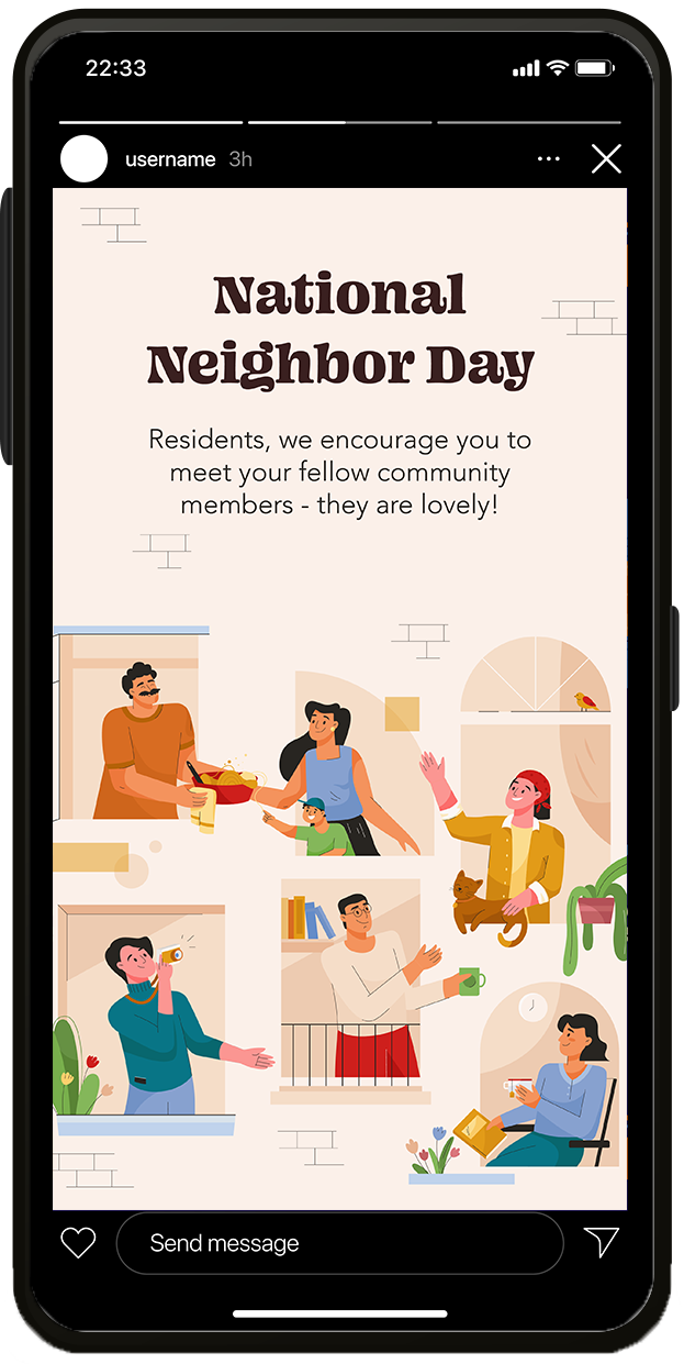 apartment resident national neighbor day