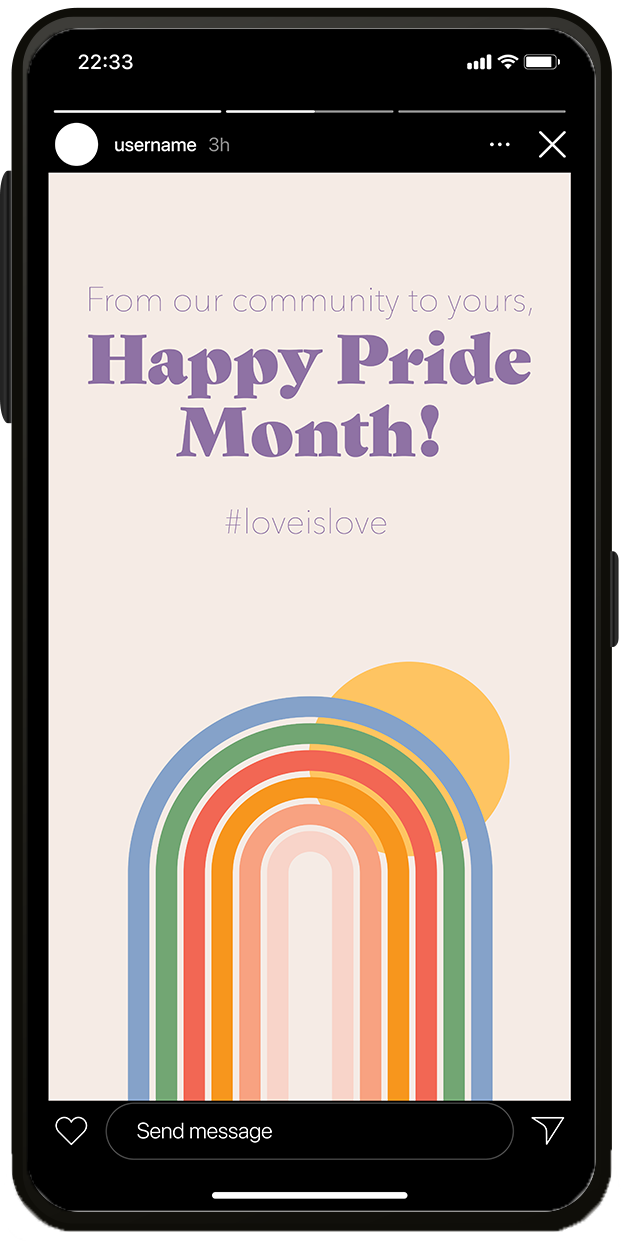 pride instagram story for apartment community